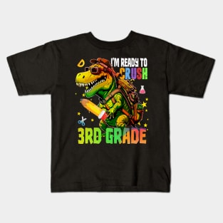 I'm Ready To Crush 3rd Grade Dinosaur Back To School Boy Kid Kids T-Shirt